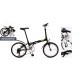 K Rock Horseman  Alloy 20in  Folding Bicycle Black